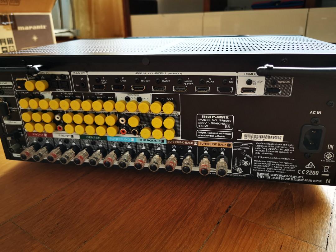 Marantz SR 5010 Full 4K AV Receiver with Dolby Atmos, Audio, Soundbars