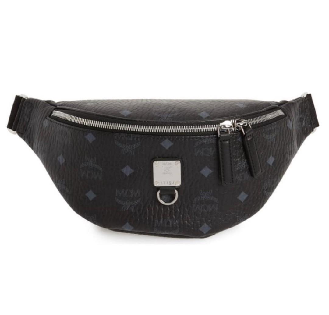 mcm bum bag black
