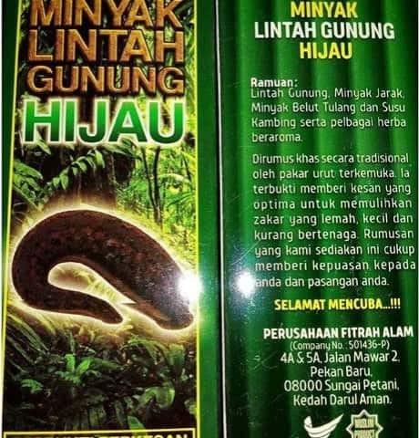 Minyak Lintah Gunung Hijau Oil For Men And Women Beauty Personal Care Men S Grooming On Carousell
