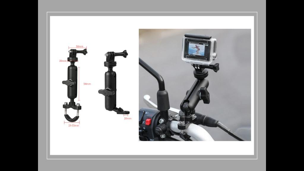 Motorcycle Action Camera Holder Handlebar Mirror Mount Bracket 1 4 Metal Stand For Gopro Hero8 7 6 5 4 3 Action Cameras Accessory Motorcycles Motorcycle Accessories On Carousell