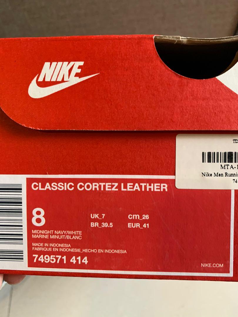 nike cortez biru