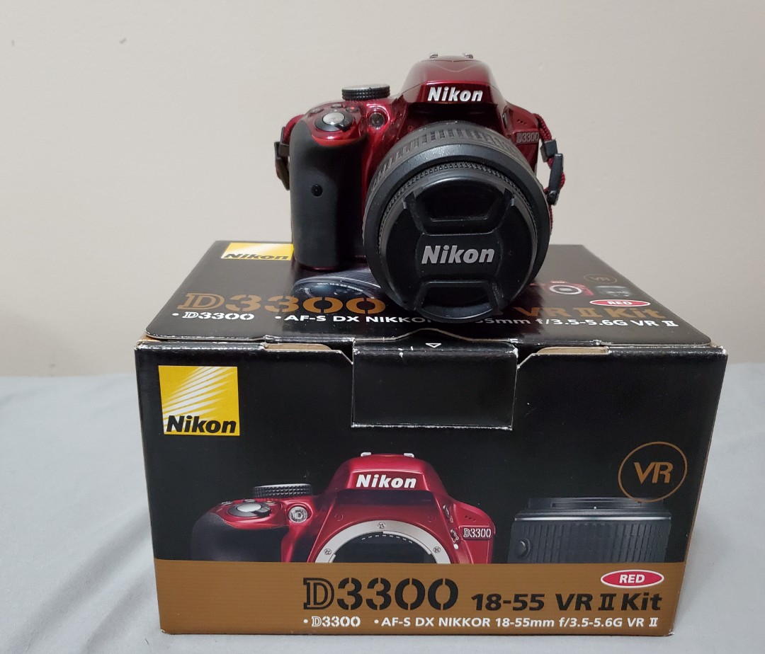 Nikon D3300 DSLR Camera (Red)