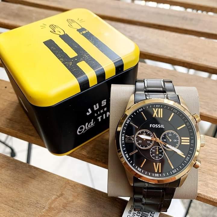 Orig Fossil Flynn BQ2282 Back Stainless Steel Men s Watch 48MM