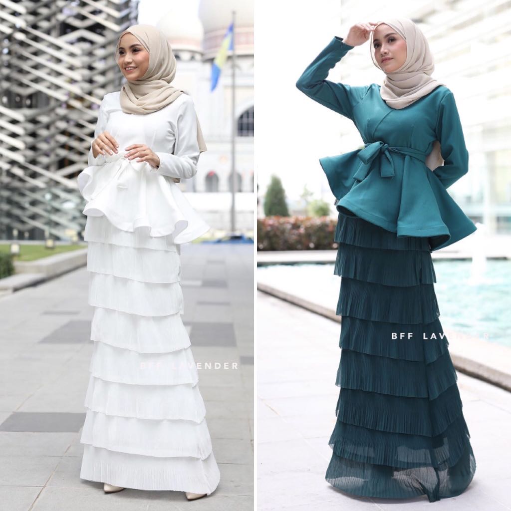 PEPLUM CHEMBONG, Women's Fashion, Muslimah Fashion, Baju Kurung & sets ...