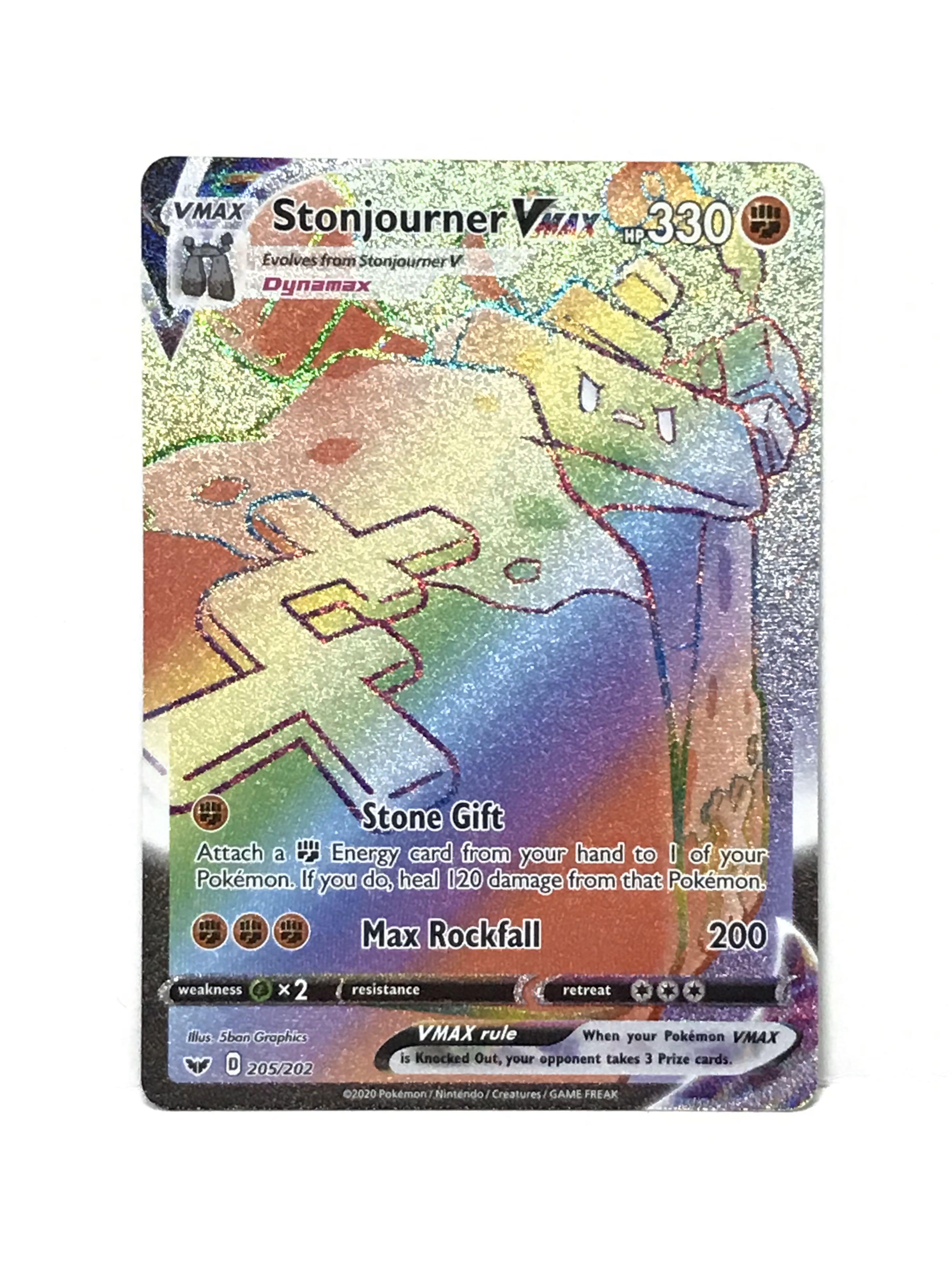 stonjourner vmax pokemon card price Pokemon Sword and Shield Ultra Rare Holo Stonjourner VMAX #116