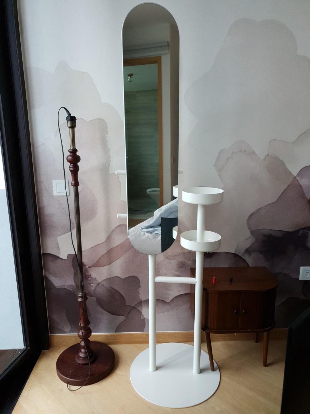 Preloved Valet Stand with Mirror (IKEA), Furniture & Home Living