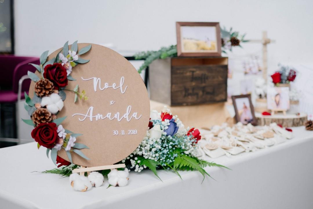 rustic top table wedding