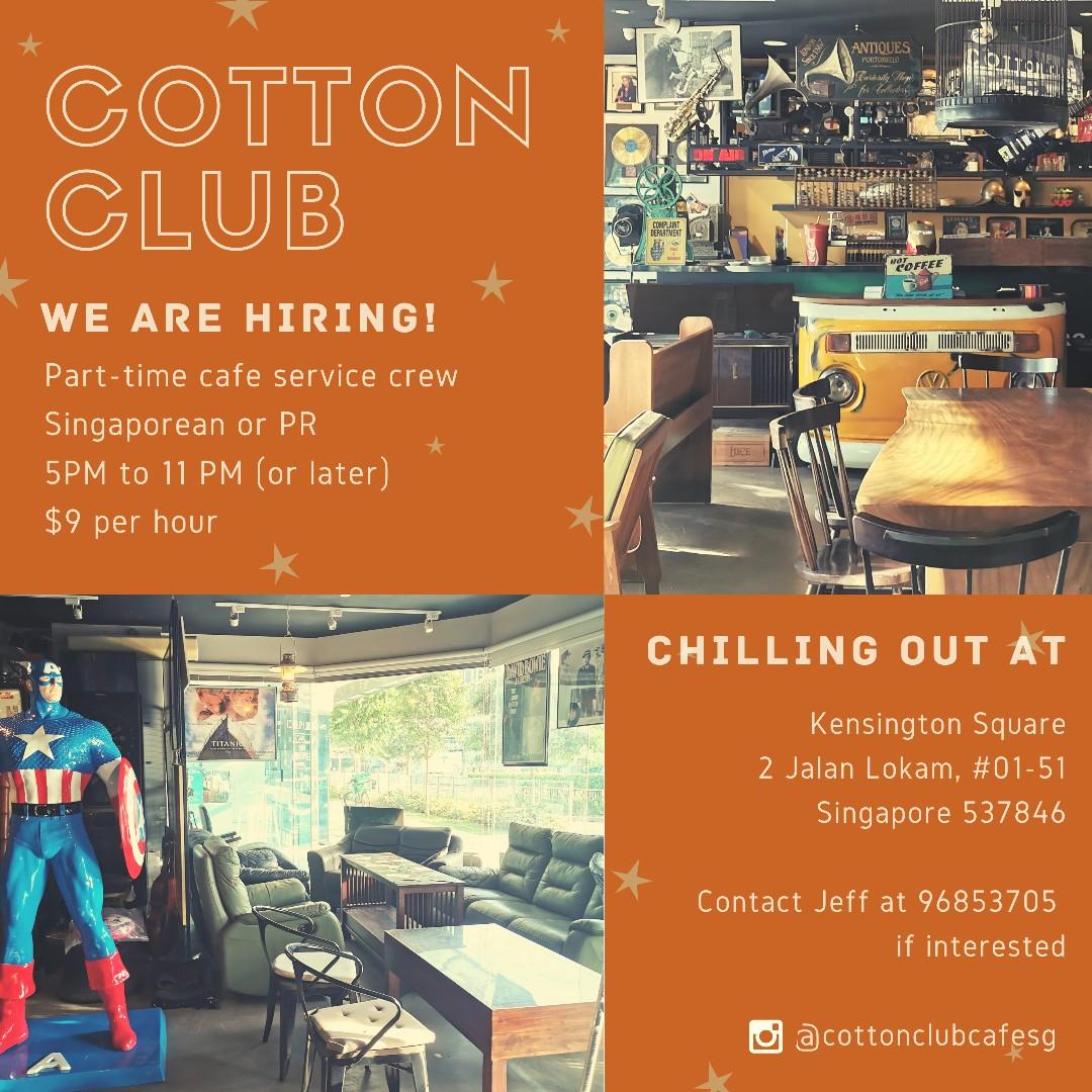 Service Crew For Cotton Club Jobs Hospitality F B On Carousell