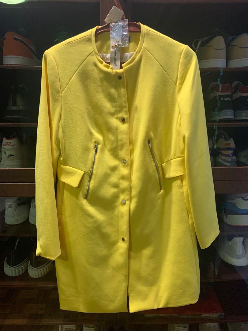 Stradivarius Yellow Trench Coat