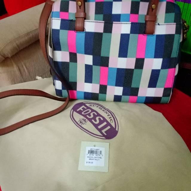 Fossil rachel satchel bright multi on sale