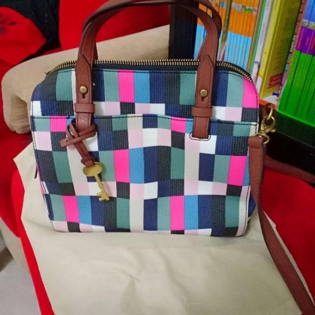 Fossil rachel satchel bright multi outlet