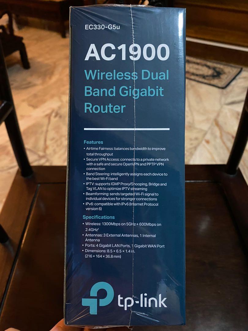 tp-link EC330-G5u AC1900 Router (Brand New), Computers & Tech, Parts ...