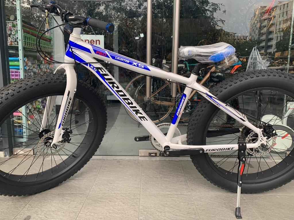 EUROBIKE X5 FAT BIKE BLUE Sports Equipment Bicycles Parts Bicycles on Carousell