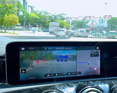 AR: Augmented Reality Navigation in MBUX in Mercedes New Models A B CLA GLB GLA GLE GLS class