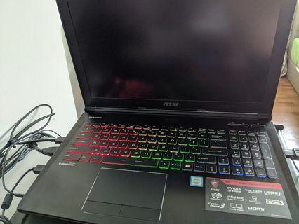 MSI Gaming Laptop - GE62 6QD Apache Pro