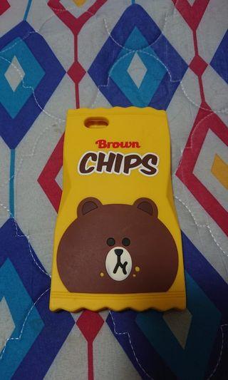 Preloved slightly used brown bear silicone case fit for Samsung note 5 Sony xperia xz2 iPhone 6plus 6+ bought in Singapore