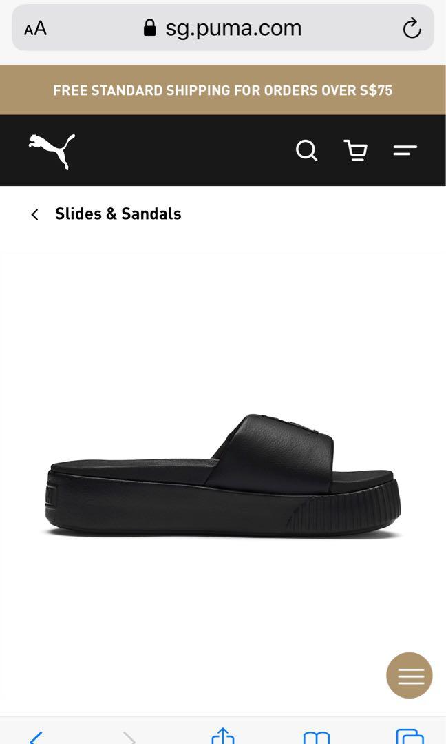 Puma platform slides store review