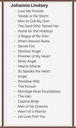 Johanna Lindsey Books View All Johanna Lindsey Books Ads In Carousell Philippines