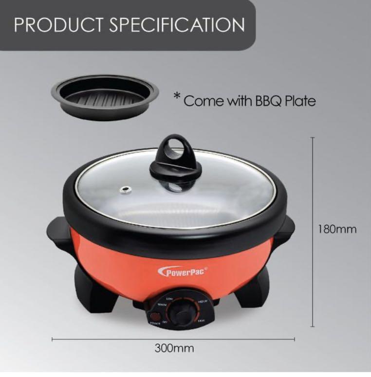 2 in 1 Multi Cooker with Steamboat & BBQ Function, TV & Home Appliances