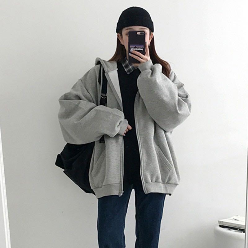 Pullover top hooded jacket