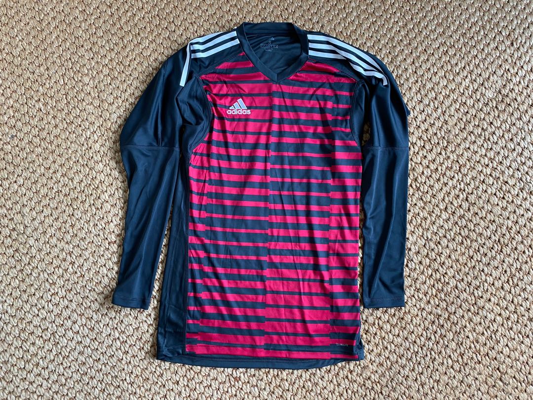Ti år logo titel Adidas Adipro 18 Goalkeeper jersey (Size S) black / red, Men's Fashion,  Activewear on Carousell
