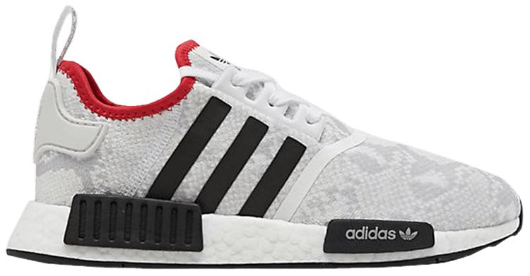Men's nmd r1 stlt primeknit casual shoes best sale black/white/scarlet
