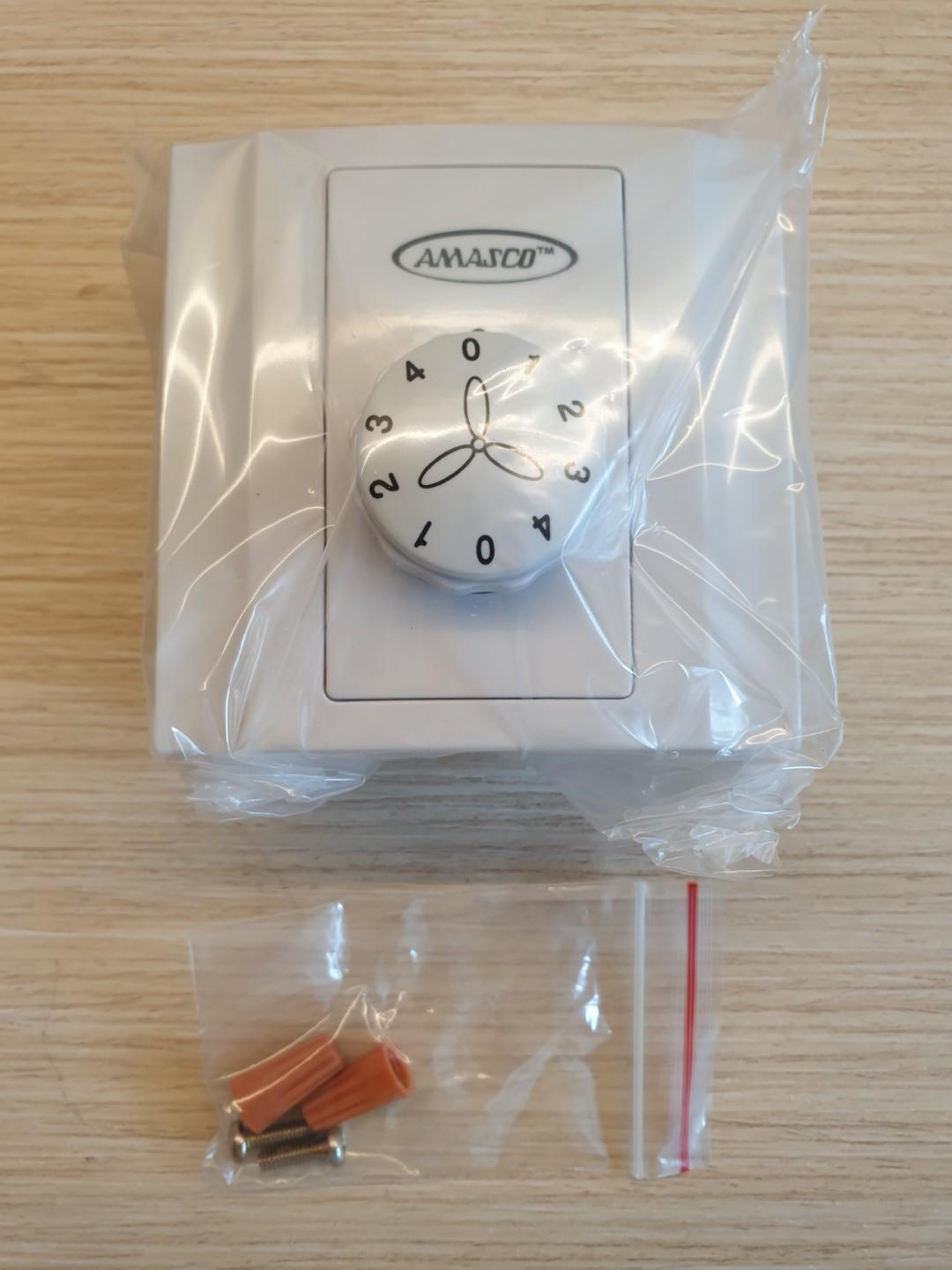 Amasco Fan Wall Regulator Variable Speed Control Remote AMC48R