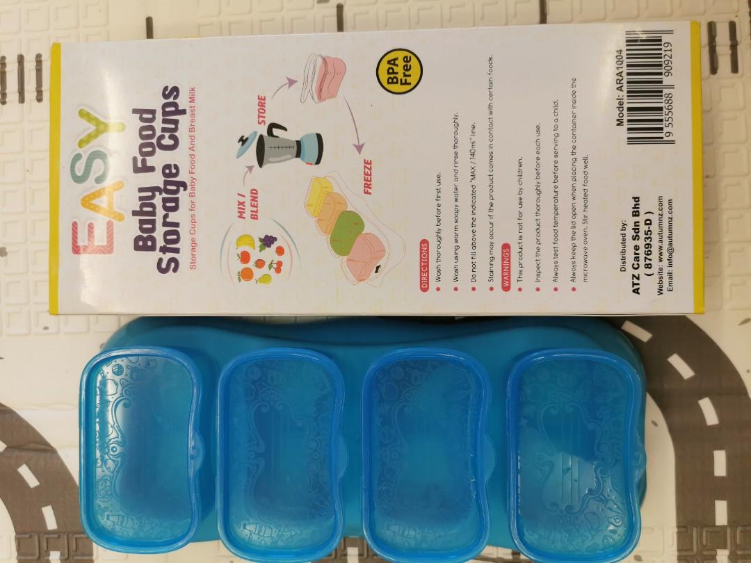 Autumnz easy breast milk and baby food storage cup 4oz, Babies & Kids, Nursing & Feeding