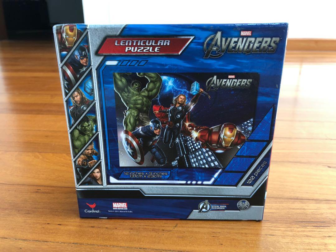 Avengers Lenticular (3D) Puzzle, Hobbies & Toys, Toys & Games on Carousell