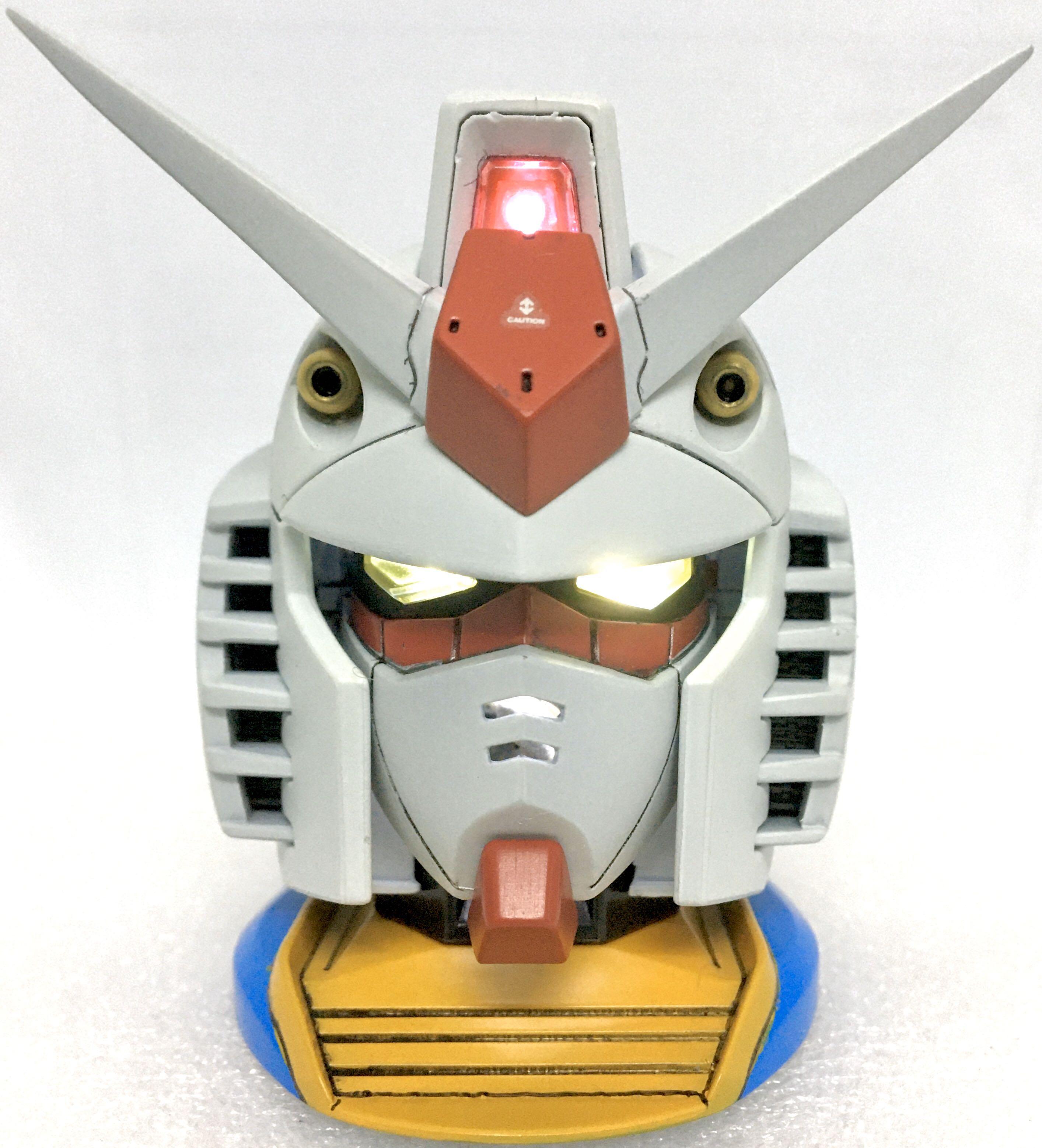Bandai Exceed Model Gundam Head 1 高達頭像rx 78 專業上色完成品 全隻噴槍上色 滲線 上灰 陰影 水貼 加led燈 玩具 遊戲類 玩具 Carousell