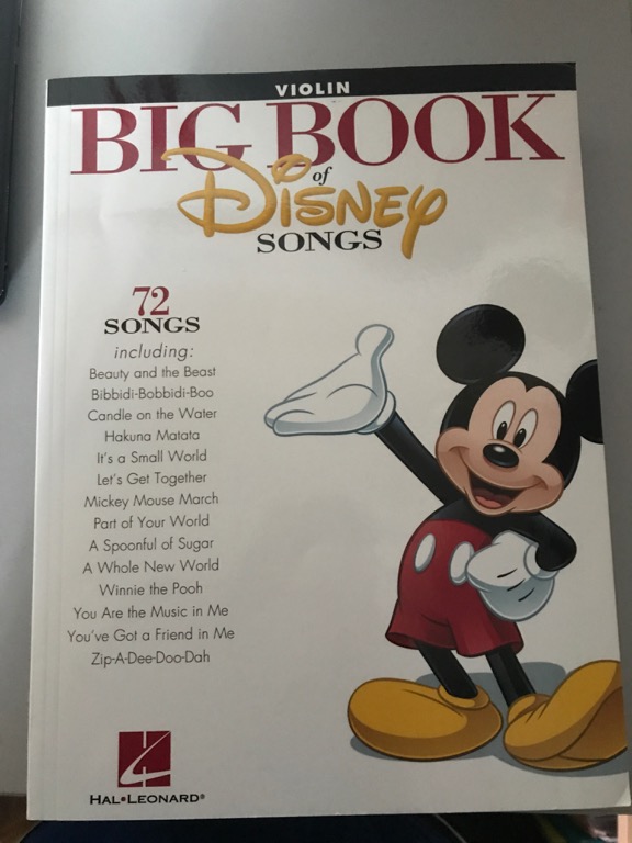 Big book of disney songs violin sale