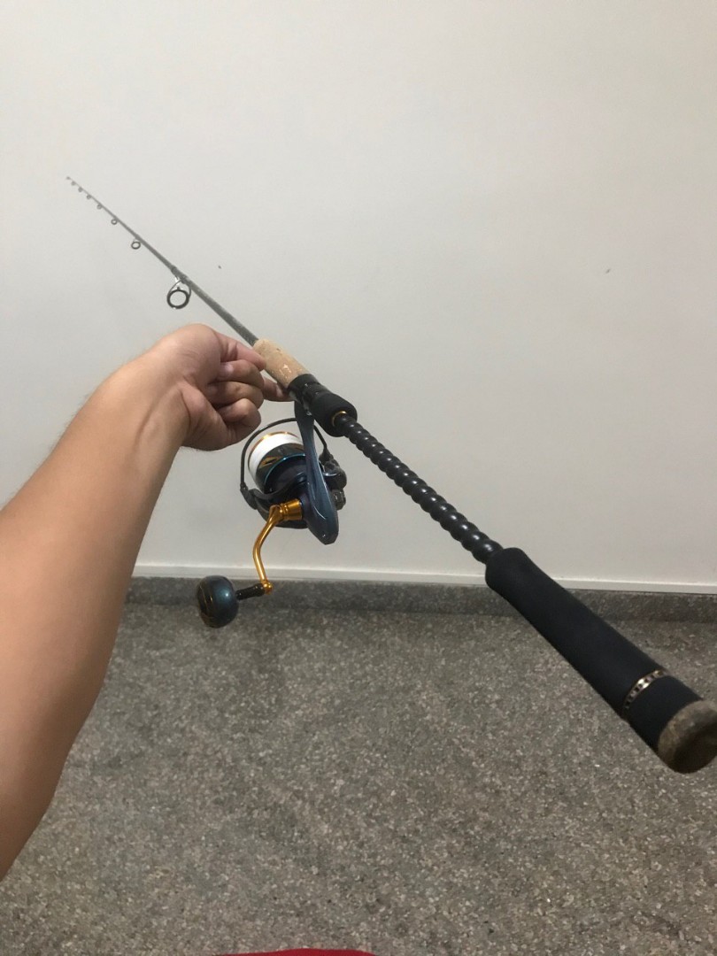 Bullzen rod and reel combo., Sports Equipment, Fishing on Carousell