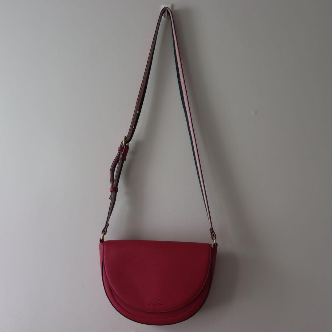 Cath Kidston Stratton Saddle Bag in Berry Women s Fashion Bags Wallets Purses Pouches on Carousell