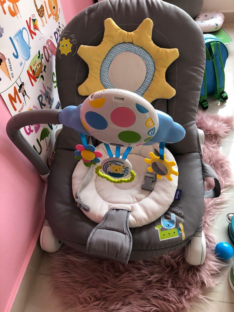 Chicco balloon outlet bouncer dark grey