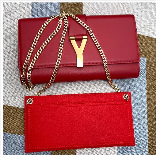  Purse conversion bag with D ring-used for LV wallet Sarah bag,  clutch accessories, inner bag, conversion diagonal Y001-Red : Clothing,  Shoes & Jewelry