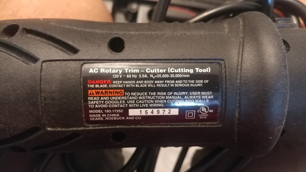 Craftsman AC Rotary Trim AllinOne Cutting Tool, Commercial