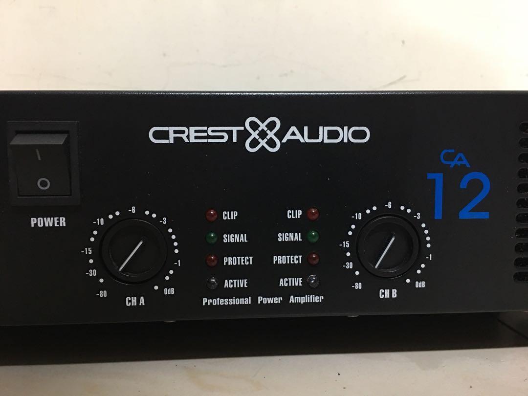 Crest audio ca12 power amp 綜合擴大機 美國製造 2800W 後級擴大機 ALL NEW, 耳機及錄音音訊設備