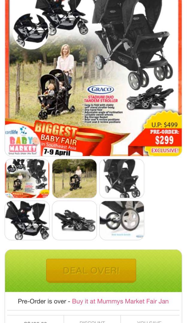 Graco stadium duo click hot sale connect