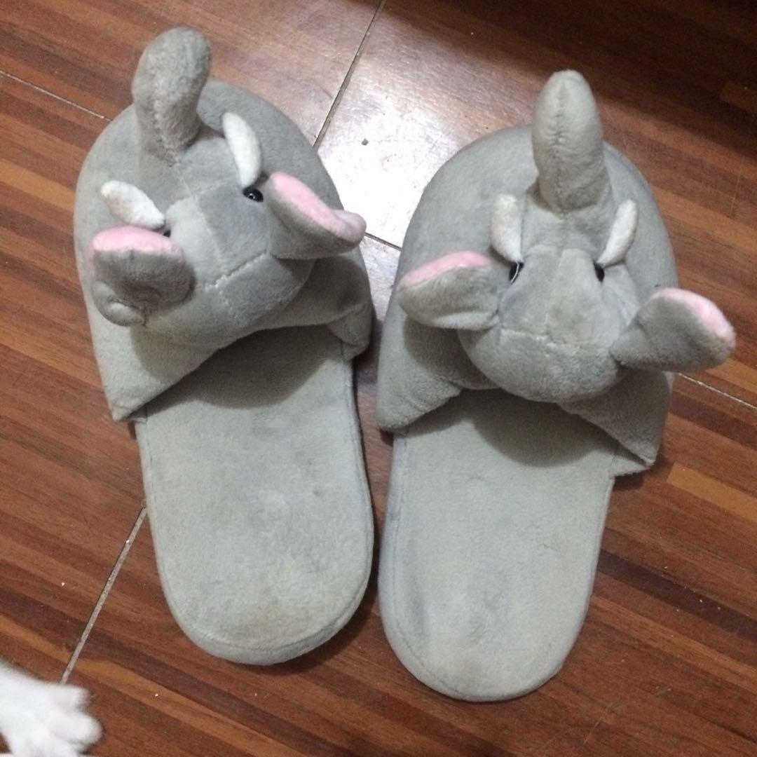 elephant bedroom slippers