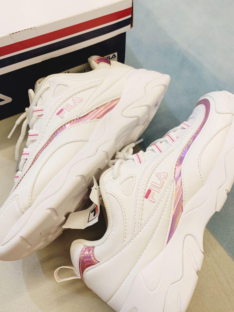 Fila ray metallic pink cheap