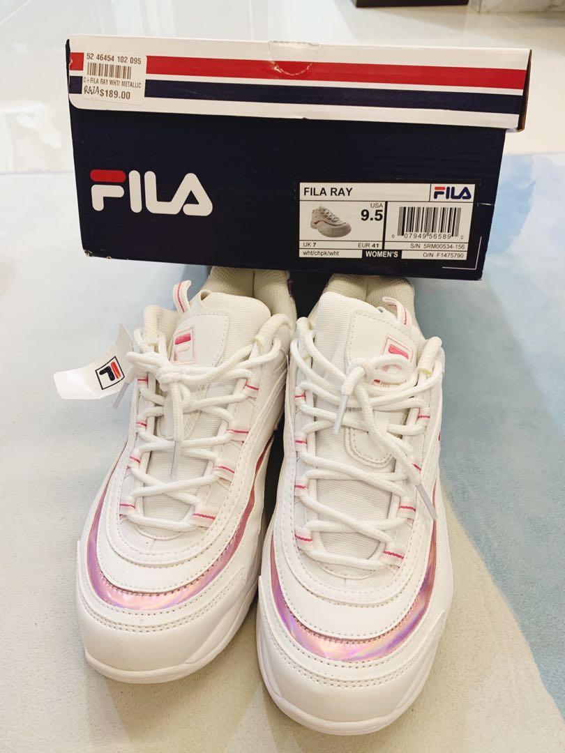Fila ray metallic pink cheap