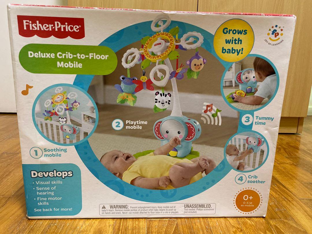 Fisher price deluxe online crib to floor mobile
