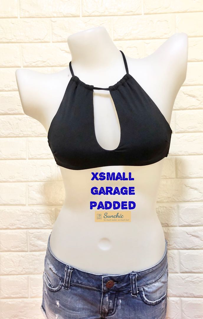 Garage Black Bikini Top, Women's Fashion, Swimwear, Bikinis & Swimsuits