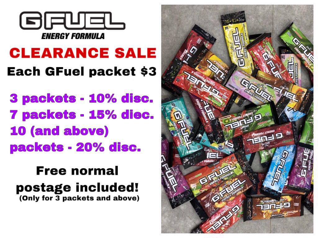 Gfuel Energy Formula Food Drinks Beverages On Carousell