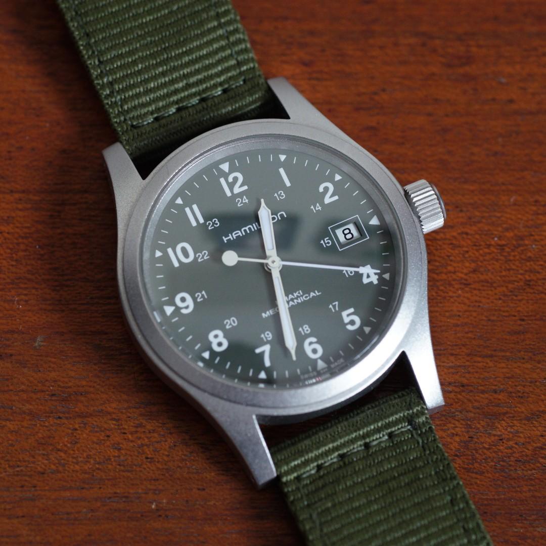 Hamilton Khaki Field Mechanical w Date Discontinued ETA movement