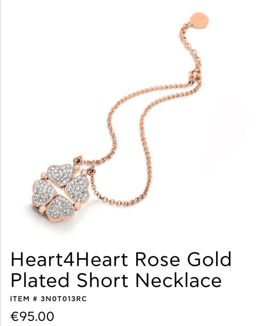 Gold plated short necklace discount