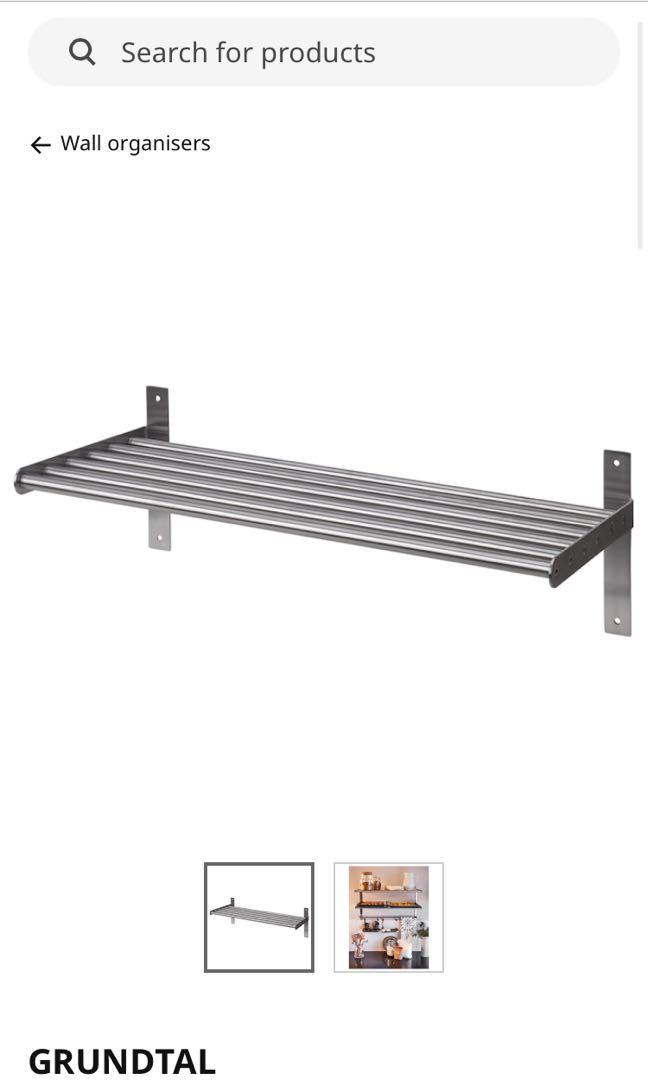 Ikea Grundtal Wall Shelf Home Furniture Furniture On Carousell