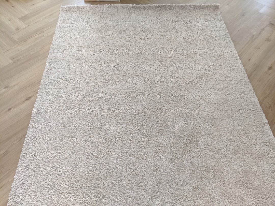 Ikea off white high pile rug, Furniture & Home Living, Home Decor