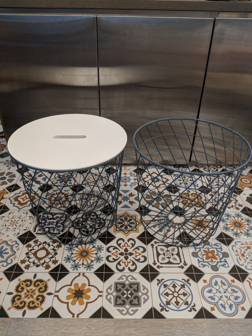 IKEA Storage Baskets + table, Furniture & Home Living, Furniture