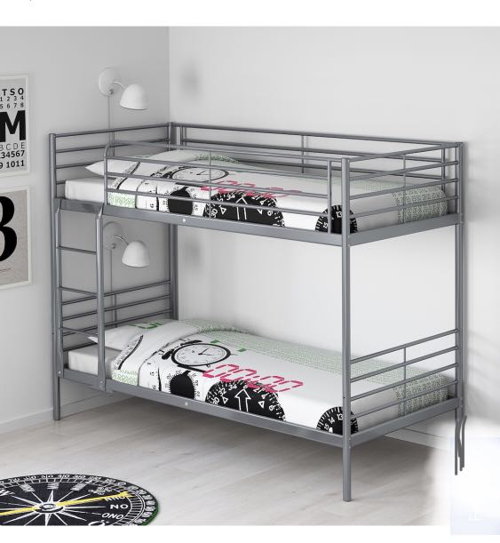 IKEA SVARTA Double Decker Bed, Furniture & Home Living, Furniture, Bed